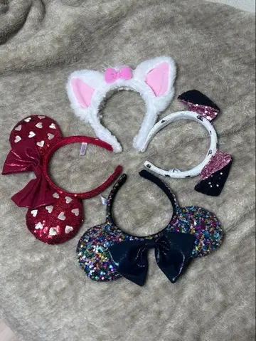 디즈니 스팽글 머리띠