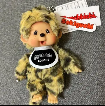 새상품 몽치치 COLORS 표범 무늬 마스코트 키체인