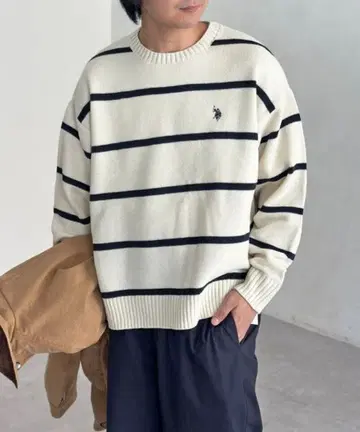 U.S. POLO ASSN. 스트라이프 스웨터 S 사이즈