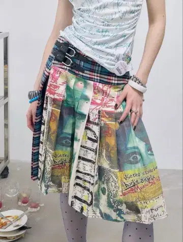 FULLTIDE 플리츠 스커트