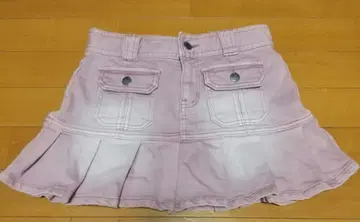 KIRSH 키르시 혼다 히토미 콜라보 플리츠 데님 미니 스커트