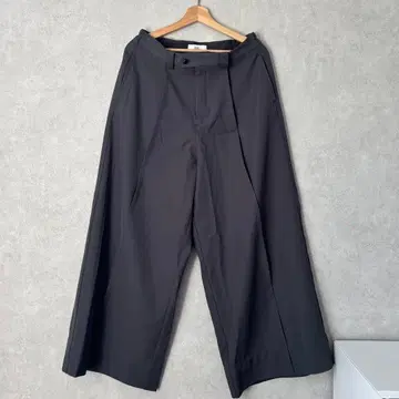 Loose 와이드 팬츠 차콜 그레이 L 사이즈