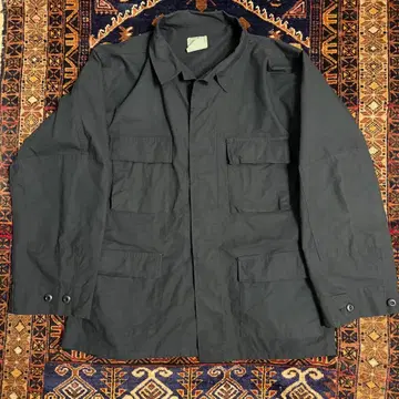 실물 US. ARMY BDU 자켓 블랙 블랙 염색