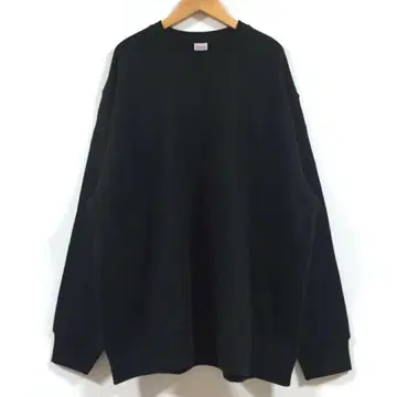 새상품 슈퍼 빅 맨투맨 트레이닝복 긴팔 남성용 블랙 4XL