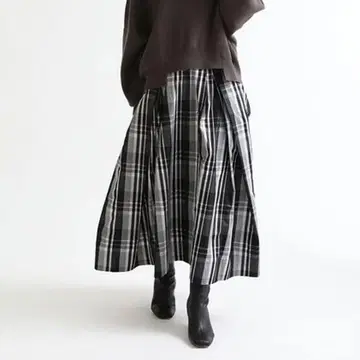 FRAY I.D 체크 무늬 리본 타프타 스커트 사이즈 1 프레이아이디