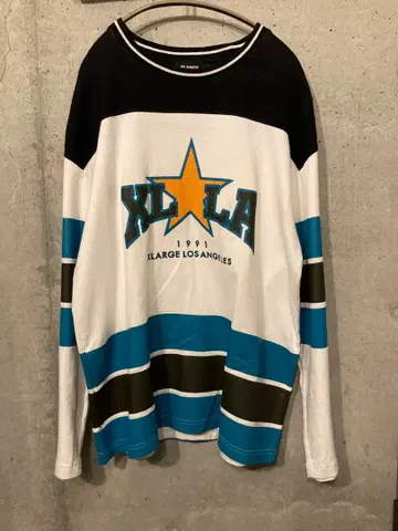 XLARGE 롱 슬리브 T셔츠 오버 사이즈 하키셔츠 L 사이즈