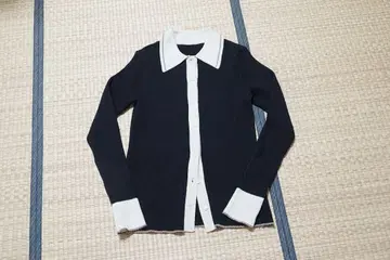 소매 옷깃 절개 가디건 유나이티드 애로우즈