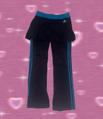 adidas 네이비 스커트 플레어 팬츠 Y2K