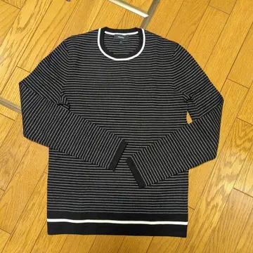 Theory 보더 니트 XS 남성용