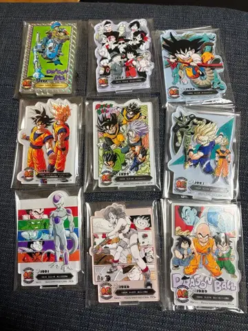 드래곤볼 아크릴 스탠드 9개 세트