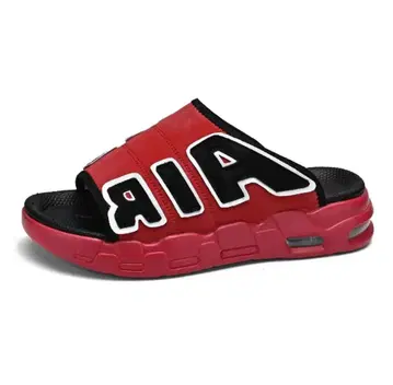 빨간색 AIR 로고 스포츠 샌들
