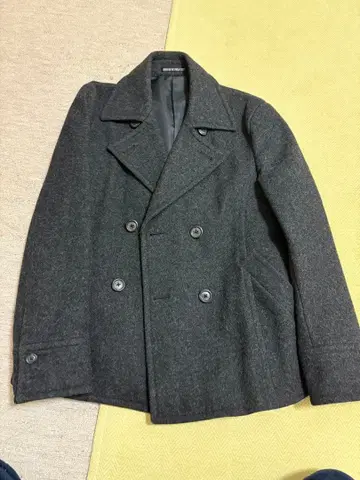 다크 그레이 울 피 코트