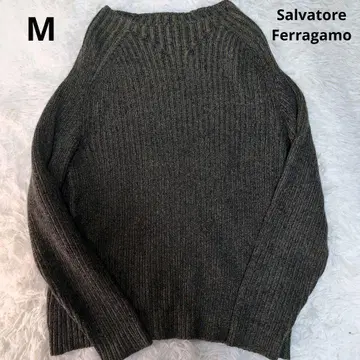 새상품급 페라가모 남성용 캐시미어 혼방 하이넥 니트 M