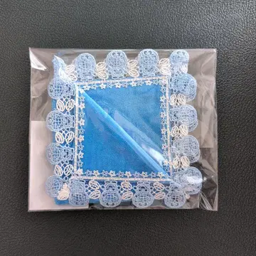 치카자와 레이스 x 아이엠 도라에몽 타월 손수건 스카이블루