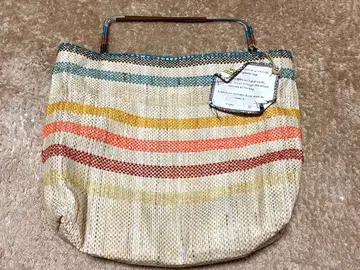 en shalla 스트라이프 바스켓백