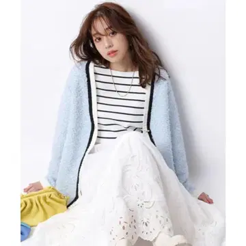 저스길리티 JUSGLITTY 트위디 라인 가디건