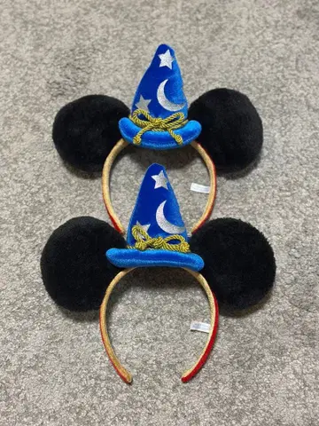 2개 세트 미키 마법사 모자 머리띠