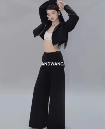 ANDWANG 반짝반짝 후드티 상하의 세트