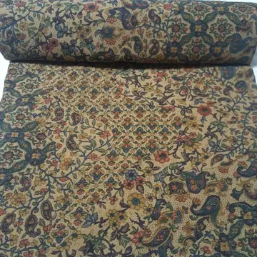 [ 미사용 ] 여성용 기모노 옷감 페이즐리 패턴