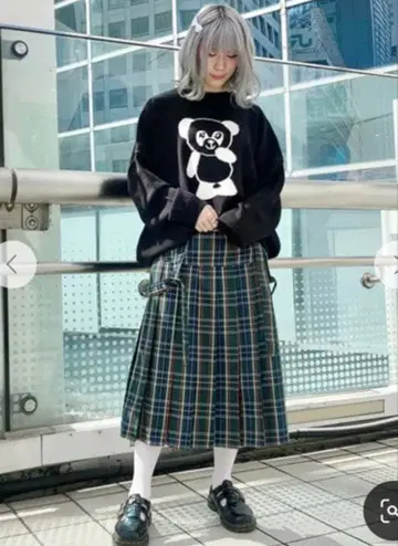 NEEDLELIKE PLEATS JUMPER SKIRT