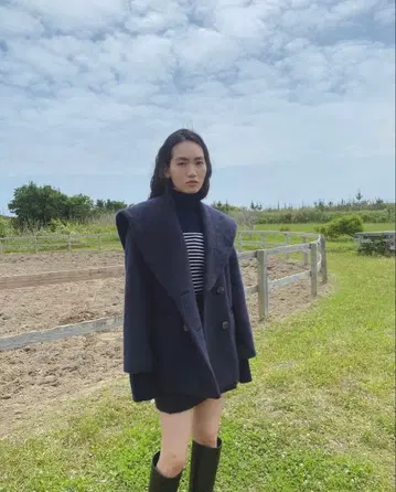 ROSARY MOON Mohair Shaggy Short Coat