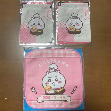 치이카와 코스 콜라보 복조리 미니 타월 3종 세트
