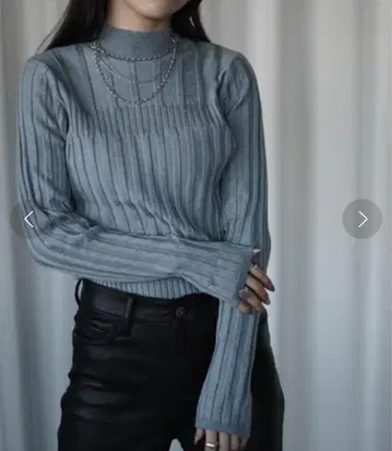 Ezick 이레리브 하이넥 컬러 니트