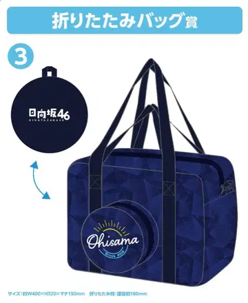 히나타자카46 복권 접이식 백상