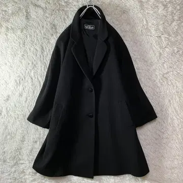 새상품급 캐시미어 100% 롱 코트 블랙 여성용 11호 L