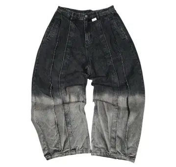 DNSR 멀티 플리츠 블랙 데님