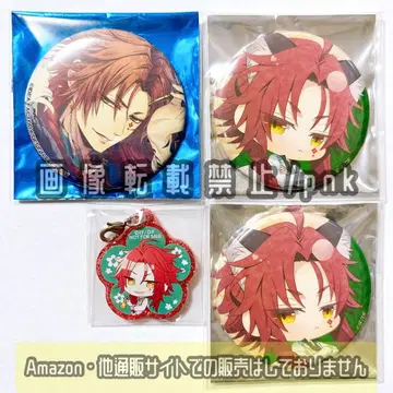 피오피 양 고양이 귀 캔뱃지 카페 아크릴 참 4개 세트 미사용 새상품