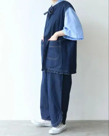 buoybuoy 부이 8ozDENIM FRILL 팬츠