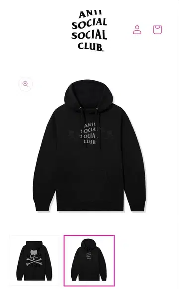 antisocialsocialclub 마스터마인드 후드티 L