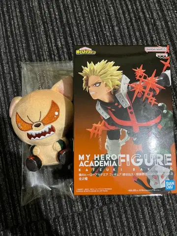 GIGO 한정판 히로아카 피규어 봉제 인형 바쿠고 카츠키 세트 namco