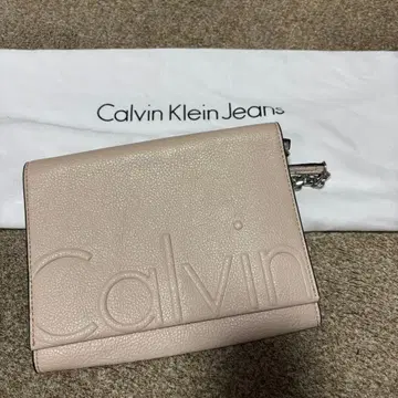 캘빈 클라인 진스 숄더백 베이지 가방 (주머니 포함)