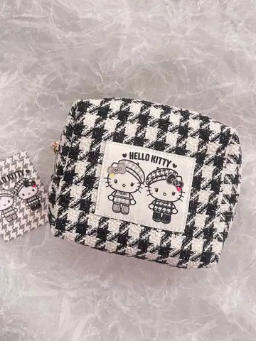 산리오 Sanrio 흑백 걸리시 쌍둥이 코디 파우치