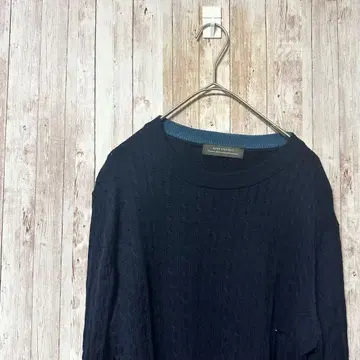 나노 유니버스 케이블 니트 스웨터 블랙 심플 고급