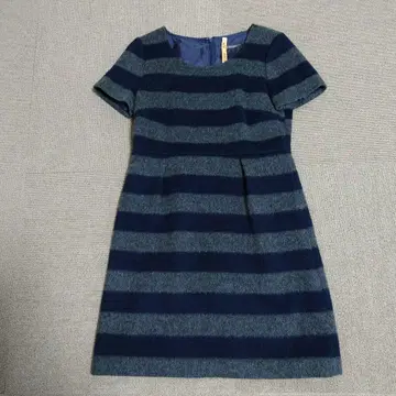 미미앤로저 반팔 원피스 네이비와 그레이 스트라이프 M