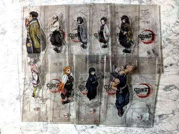 귀멸의 칼날 주합회의 나비저택 기둥 아크릴 스탠드 9체 세트