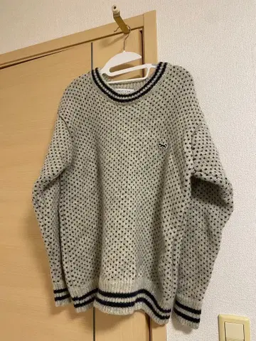 FREAK'S STORE 그레이 네이비 니트 스웨터