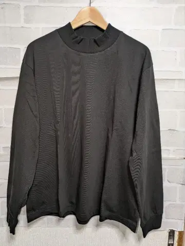 SHIPS 남성용 긴팔 티셔츠 블랙 하이넥 L 사이즈