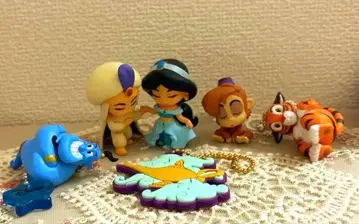 알라딘 재스민 아부 지니 라자 램프 미니 피규어