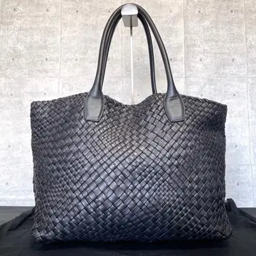 [ 새상품급 ] FALORNI BLACK F1698 인트레차트 토트백