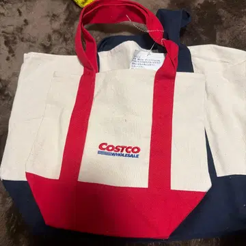 COSTCO 토트백 화이트/레드/네이비