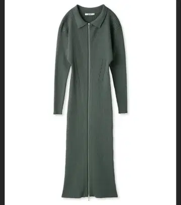 SNIDEL Sustainable 프론트 지퍼 니트 원피스