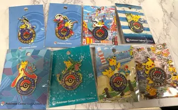 포켓몬 센터 한정판 로고 핀즈 8개 세트
