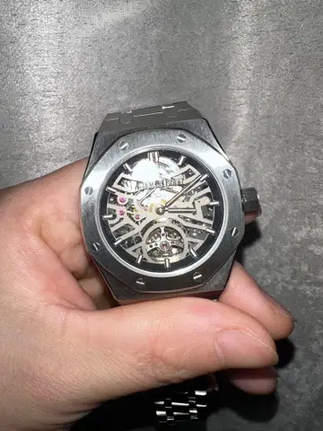 로얄 오크 자동 와인딩 손목시계 스테인리스