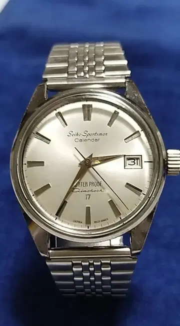 세이코 스포츠맨 남성용 손목시계 수동 와인딩 가동품 [ 오버홀 완료 ]