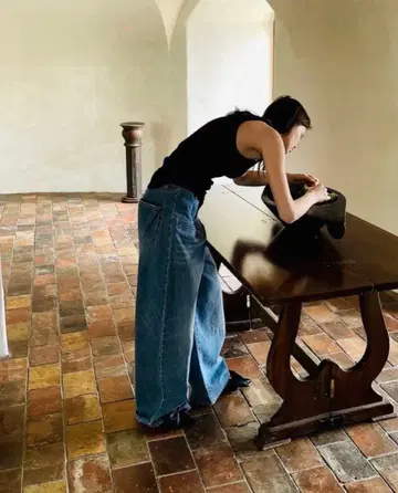 Fax Copy Express BAGGY STRAIGHT JEANS