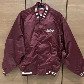 롤링스 바시티 자켓 버건디 L 사이즈 야구